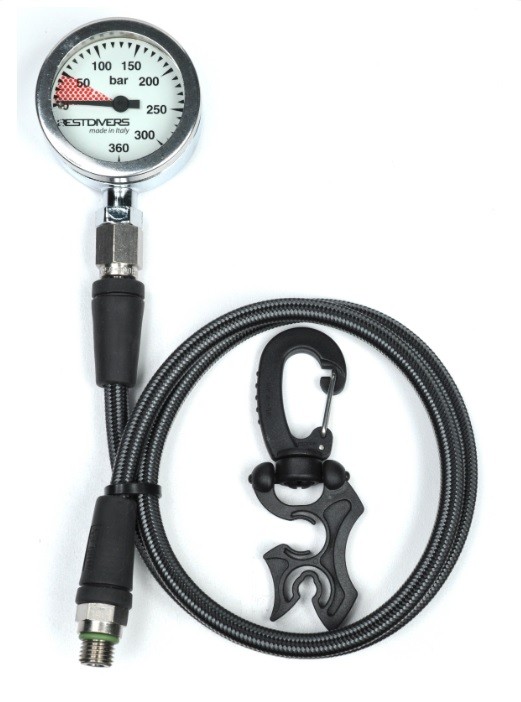 Манометр Best Divers 52×25mm + шланг 80см